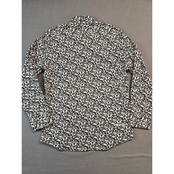 English Laundry Mens Floral Print Long Sleeve Button Down Shirt Size L - Picture 8 of 9